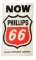 Phillips 66 Gasoline Cloth Banner.