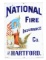 National Fire Insurance Co. Of Hartford Porcelain Sign.