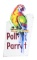 Poll-Parrot Porcelain Die-Cut Neon Sign.