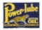 Power-Lube Motor Oil w/ Tiger Graphic Porcelain Sign.