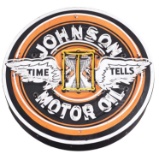 Johnson Gasoline & Motor Oil Porcelain Sign w/ Added Neon.