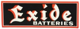 Exide Batteries Embossed Tin Sign.