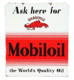 Ask Here For Gargoyle Mobiloil Porcelain Curb Sign.