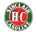 Sinclair H-C Gasoline Porcelain Sign.