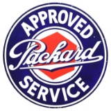 Approved Packard Service Porcelain Sign.