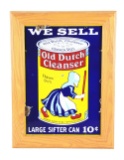 We Sell Old Dutch Cleanser w/ Graphic Porcelain Country Store Sign.