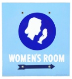 Union Gasoline Women’s Room Porcelain Sign.