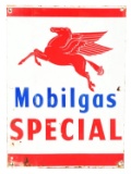 Mobilgas Special Porcelain Sign w/ Pegasus Graphic.