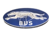 Greyhound Bus w/ Dog Graphic Oval Neon Sign w/ Motion Lighting.