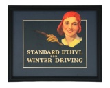 Professionally Framed Standard Ethyl For Winter Driving Cardboard Winter Front.