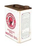 Mohawk Eastern Oil Two Gallon Metal Oil Can w/ Mohawk Indian Graphic.