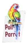 Poll-Parrot Porcelain Die-Cut Neon Sign.