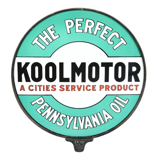 Cities Service Koolmotor Porcelain Sign.