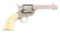 (C) Factory Engraved Colt Single Action Army Revolver with Steer Head Ivory Grips.