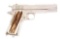 (C) Plated Colt Commercial Model 1911 Semi-Automatic Pistol (1920).