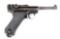 (C) Comercial Mauser Banner 42 Luger Semi-Automatic Pistol.