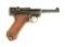 (C) DWM 1923 Commercial Luger Semi-Automatic Pistol.