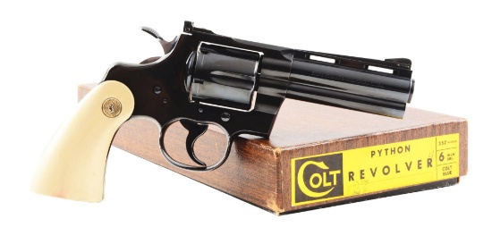(C) Boxed Colt Python Double Action Revolver (1967).