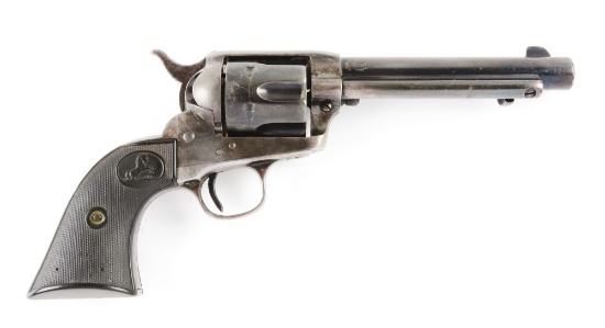 (A) Antique Stembridge Studio Colt Frontier Six Shooter Single Action Army Revolver.
