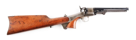 (A) Colt Model 1851 Navy Percussion Revolver with Matching Numbered Stock.