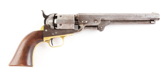 (A) Martially Marked 1851 Colt Navy 3rd Model Revolver.