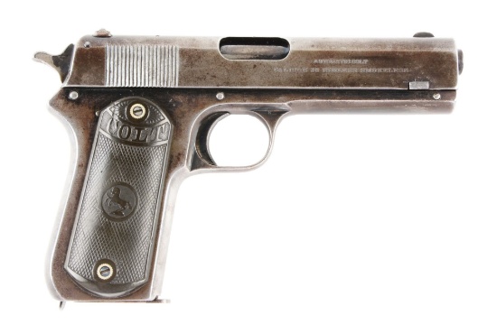 (C) Colt Model 1903 Pocket Hammer Semi-Automatic Pistol.