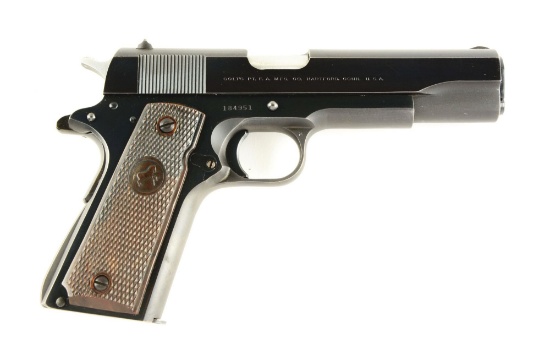 (C) Colt Model 1911 Pre-Series 70 .38 Super Semi-Automatic Pistol.