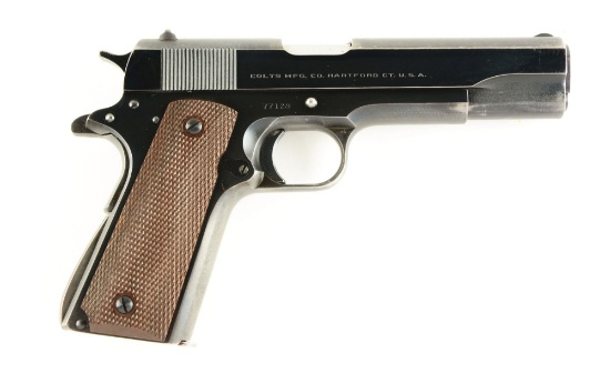(C) Early Post-War Colt Model 1911 "Fat Barrel" .38 Super Semi-Automatic Pistol (1949).