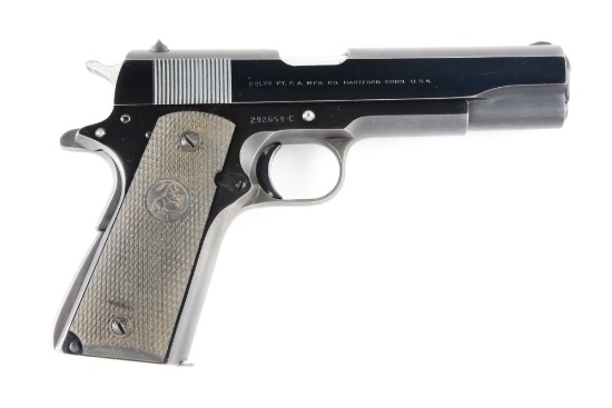 (C) Colt Model 1911-A1 Semi-Automatic Pistol with .22 Conversion Kit.