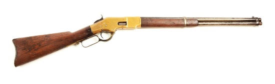 (A) Winchester Model 1866 Lever Action Carbine.