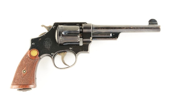 (C) S&W .455 British Triple Lock Revolver.