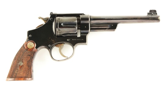 (C) Pre-War S&W .38-44 Outdoorsman Target Revolver.