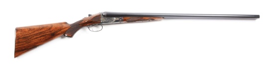 (C) Parker DHE Grade 12 Bore Double Barrel Shotgun.