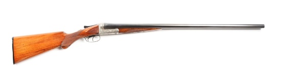 (C) A.H. Fox Grade B Boxlock SxS Shotgun.
