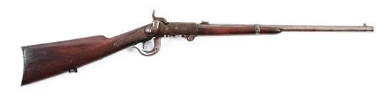 (A) 4th Model Burnside U.S. Percussion Saddle Ring Carbine.