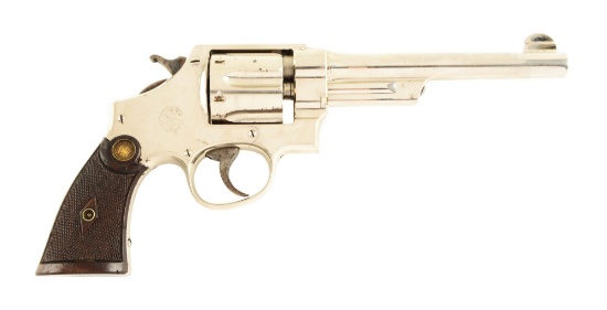 (C) Nickle S&W Triple Lock Revolver.