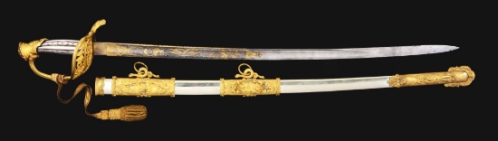 Extraordinary U.S. Model 1850 Staff and Field Officer's Civil War Presentation Sword.