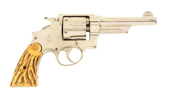 (C) S&W 3rd Model HE Wolf & Klar .44 Revolver.