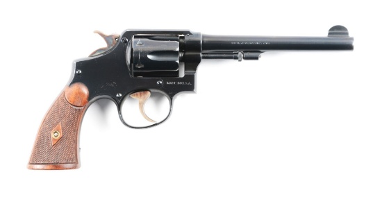 (C) Pre War Military and Police Smith and Wesson Revolver.