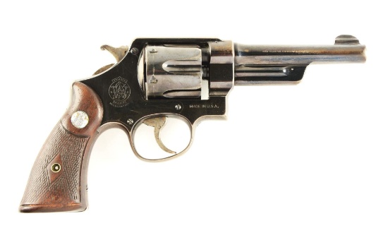 (C) Pre-War Smith and Wesson .38/44 Heavy Duty Revolver.