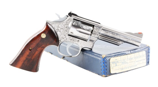(M) Factory Engraved Smith and Wesson Model 66 Revolver.