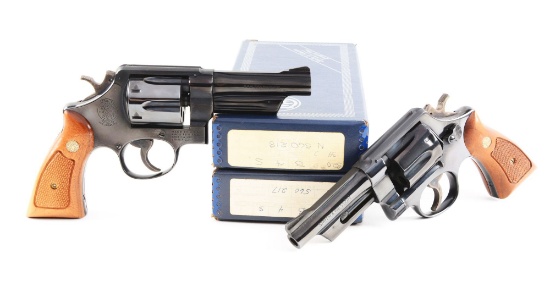 (M) Lot of 2: S&W Consecutive Numbered Model 520 DA Revolvers (Boxed).