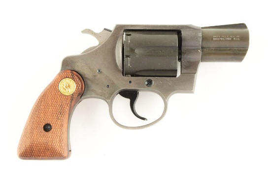 (M) Boxed Parkerized Colt Lightweight Agent Double Action Revolver.