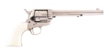 (A) 1st Generation Colt Single Action Army Nickel Revolver with Ivories.