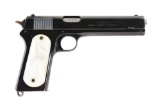 (C) Colt Model 1902 Military Semi-Automatic Pistol with Pearls.