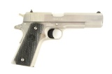 (M) Boxed Colt Model 1911 Series 80 .38 Super Stainless Semi-Automatic Pistol.
