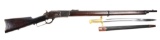 (A) Rare Winchester Model 1876 Lever Action Musket with Bayonet.