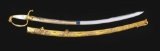 Historic and Attractive French Saber Attributed to General Brooks and Presented by Lafayette.