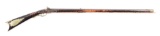 (A) Fullstock Percussion Kentucky Rifle Signed by J.S. Johnston.