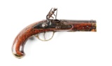 (A) Early Flintlock Kentucky Pistol.